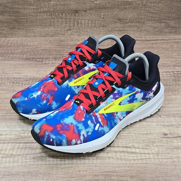 Brooks Launch 9 Women's Size 9.5 Blue Red Black Running Shoes (1203731B446) - Picture 7 of 9
